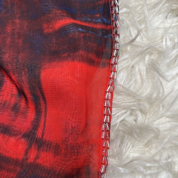 Rock & Republic Dressy Patterned Blouse size Small - Picture 2 of 7